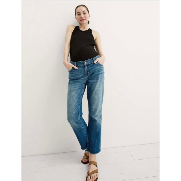 Hatch The Crop Maternity Jean in Indigo - Picture 3 of 7